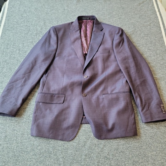 Psycho Bunny Other - Psycho Bunny Blazer Men's 42R‎ Purple Wool Robert Godley Union Skull Lining